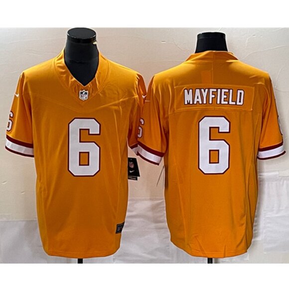KidsYouths6 Baker Mayfield Orange Stitched Limited Jersey